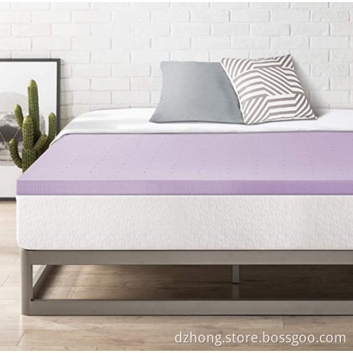 2.5" Lavender Infused Memory Foam Topper Queen